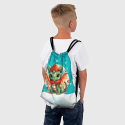 Рюкзак-мешок Малыш милый дракон 2024, цвет: 3D-принт — фото 2