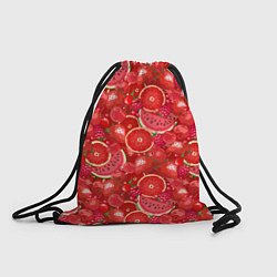 Мешок для обуви Красные фрукты и ягоды