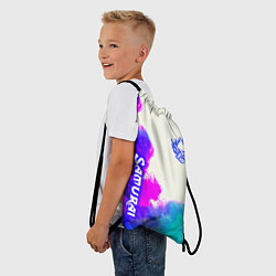Рюкзак-мешок Samurai neon colors, цвет: 3D-принт — фото 2
