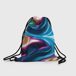Рюкзак-мешок Жидкий красочный металл, цвет: 3D-принт