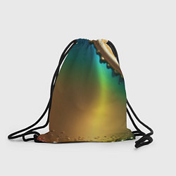 Рюкзак-мешок Радужный градиент с накидкой, цвет: 3D-принт
