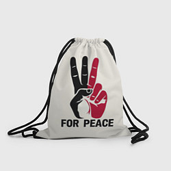 Рюкзак-мешок За мир на планете, цвет: 3D-принт