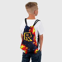 Рюкзак-мешок Roblox огенное лого, цвет: 3D-принт — фото 2