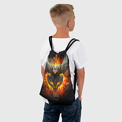 Рюкзак-мешок Огненный символ орла, цвет: 3D-принт — фото 2