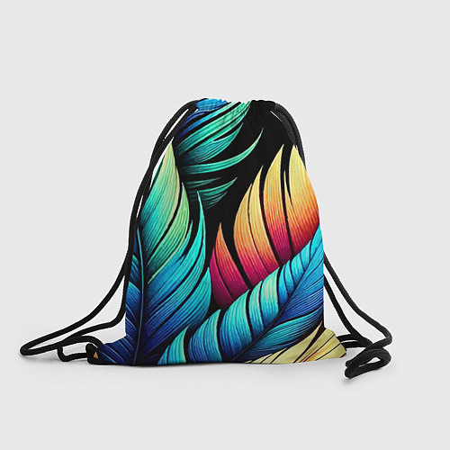 Мешок для обуви Color feathers - neon / 3D-принт – фото 1