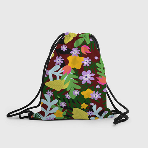 Мешок для обуви Гавайская цветочная расцветка / 3D-принт – фото 1