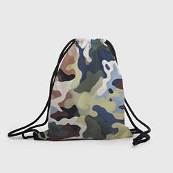 Рюкзак-мешок Камуфляж милитари, цвет: 3D-принт