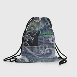 Рюкзак-мешок Черная пурга, цвет: 3D-принт