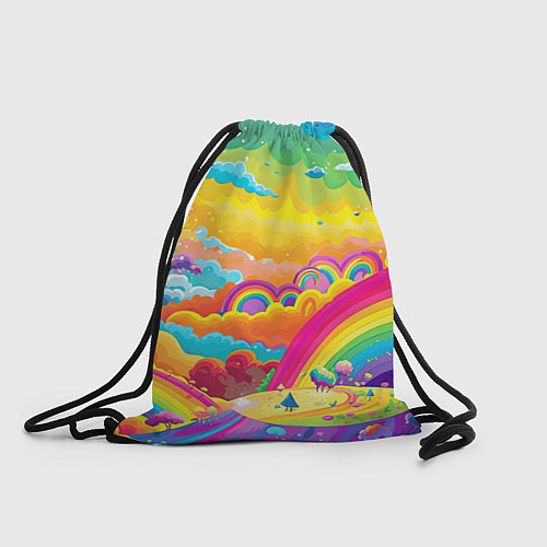 Мешок для обуви Мир радуги и ярких красок / 3D-принт – фото 1