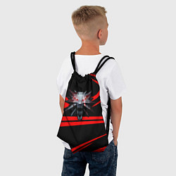 Рюкзак-мешок Ведьмак дикая охота лого линии, цвет: 3D-принт — фото 2