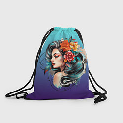 Рюкзак-мешок Цветы и буйство красок, цвет: 3D-принт