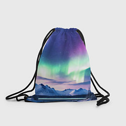 Рюкзак-мешок Северное сияние на природе ai art, цвет: 3D-принт