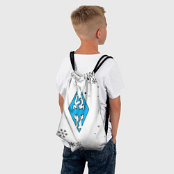 Рюкзак-мешок Skyrim logo winter, цвет: 3D-принт — фото 2