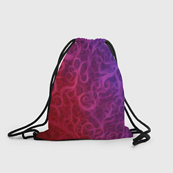 Рюкзак-мешок Вихревые узоры на градиенте, цвет: 3D-принт