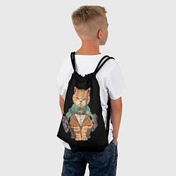 Рюкзак-мешок Anime cat, цвет: 3D-принт — фото 2