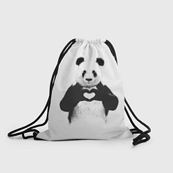 Рюкзак-мешок Panda love, цвет: 3D-принт