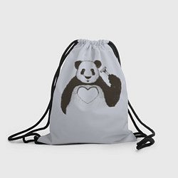 Рюкзак-мешок Panda love art, цвет: 3D-принт