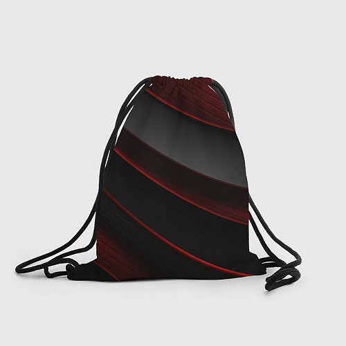 Мешок для обуви Красная абстракция с черными линиями / 3D-принт – фото 1