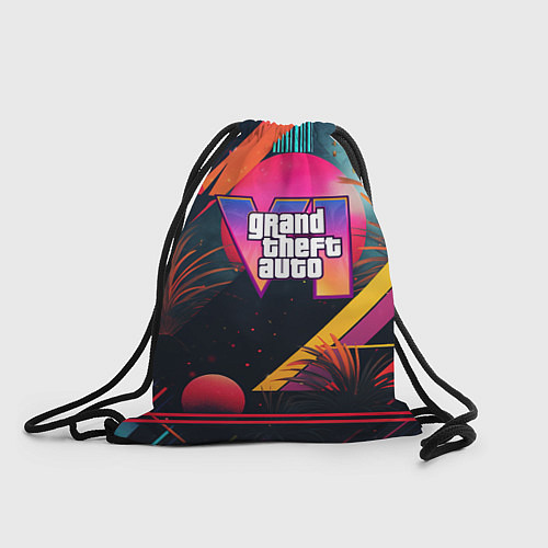 Мешок для обуви GTA 6 logo абстракция яркая / 3D-принт – фото 1