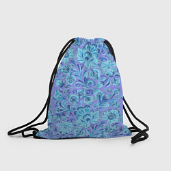 Рюкзак-мешок Узоры и цветы гжель паттерн, цвет: 3D-принт