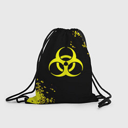 Рюкзак-мешок Знак биологической опасности краски, цвет: 3D-принт