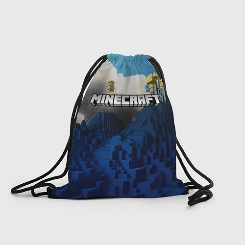 Мешок для обуви Minecraft лого и горы / 3D-принт – фото 1