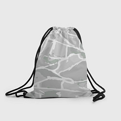 Рюкзак-мешок Серо-белая геометрия, цвет: 3D-принт