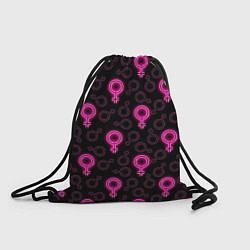 Рюкзак-мешок Женский знак венеры, цвет: 3D-принт