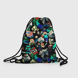 Рюкзак-мешок Майнкрафт персонажи, цвет: 3D-принт