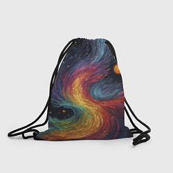 Рюкзак-мешок Звездный вихрь абстрактная живопись, цвет: 3D-принт