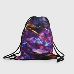 Рюкзак-мешок Фиолетовые комические камни, цвет: 3D-принт