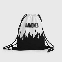 Рюкзак-мешок Ramones fire black rock, цвет: 3D-принт