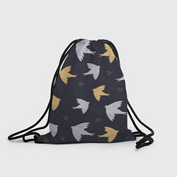 Рюкзак-мешок Узор с птицами, цвет: 3D-принт