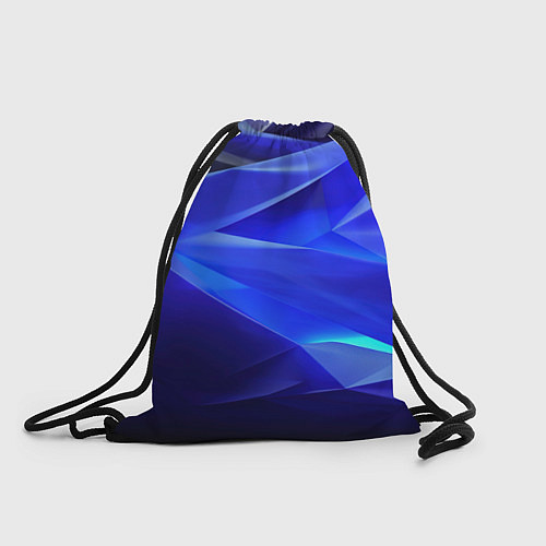 Мешок для обуви Black and blue abstract background sport style / 3D-принт – фото 1