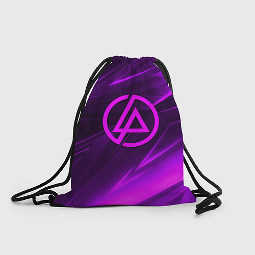 Мешок для обуви Linkin park neon stripes logo / 3D-принт – фото 1