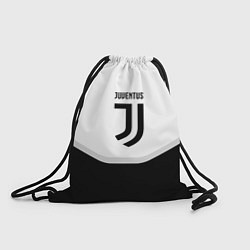 Рюкзак-мешок Juventus black geometry sport, цвет: 3D-принт