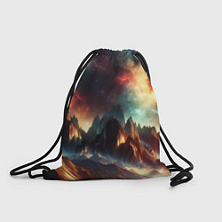 Рюкзак-мешок Space landscape with mountains, цвет: 3D-принт