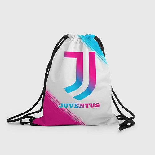 Мешок для обуви Juventus neon gradient style / 3D-принт – фото 1