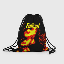 Рюкзак-мешок Fallout огнненое лого, цвет: 3D-принт