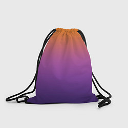Рюкзак-мешок Градиент оранжево-фиолетовый, цвет: 3D-принт