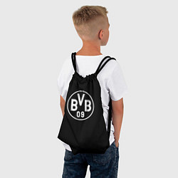 Рюкзак-мешок Borussia sport fc белое лого, цвет: 3D-принт — фото 2