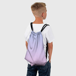 Рюкзак-мешок Градиент лавандовый, цвет: 3D-принт — фото 2