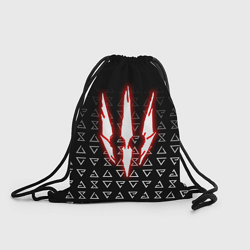 Мешок для обуви The witcher - red logo / 3D-принт – фото 1