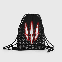 Мешок для обуви The witcher - red logo