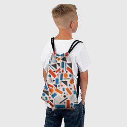 Рюкзак-мешок Прямоугольники и круги, цвет: 3D-принт — фото 2