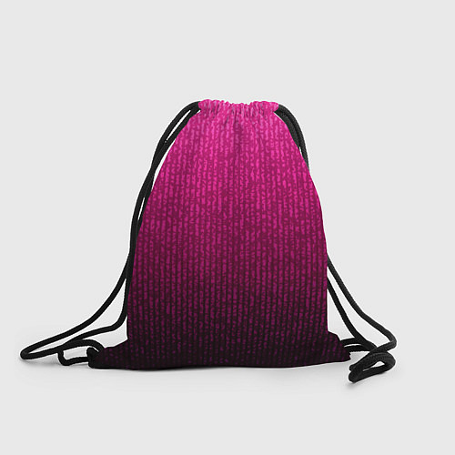 Мешок для обуви Яркий розовый градиент полоска / 3D-принт – фото 1