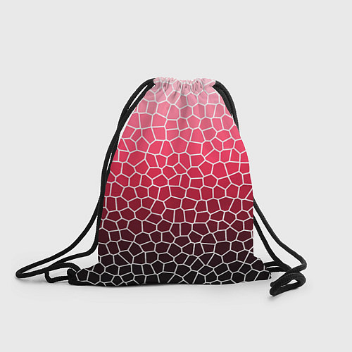Мешок для обуви Крупная мозаика розовый градиент / 3D-принт – фото 1
