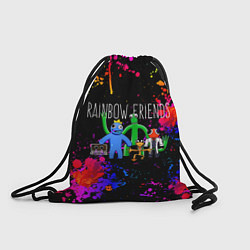 Рюкзак-мешок Roblox радужные друзья и брызги красок, цвет: 3D-принт