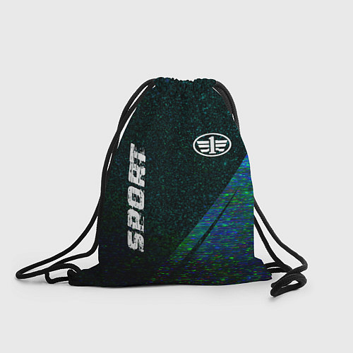 Мешок для обуви FAW sport glitch blue / 3D-принт – фото 1