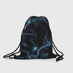 Рюкзак-мешок Синие неоновые молнии, цвет: 3D-принт